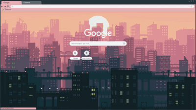 Pixel Art Sunset City