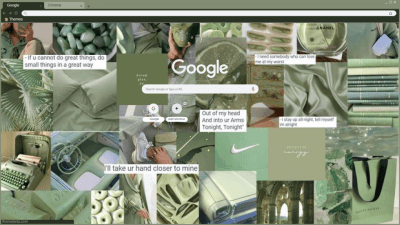 Aesthetic Sage Green Collage