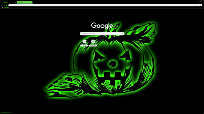 Neon Green Halloween Pumpkin