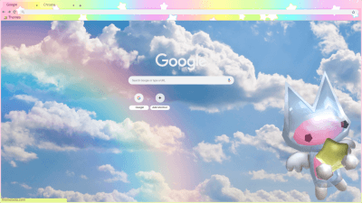 pastel rainbow cloud theme thingy