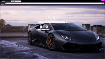 Black Lamborghini with nice sky background