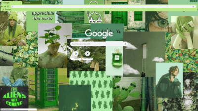 Green Collage Aesthetic