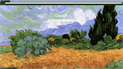 Vincent van Gogh: Wheat Field, with Cypresses