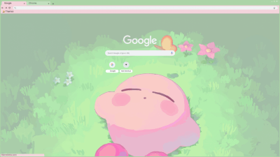 Calm Kirby on Grass