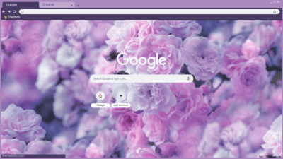 Purple flower theme