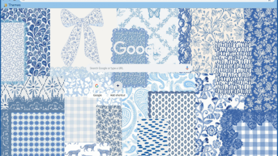 blue and white pattern