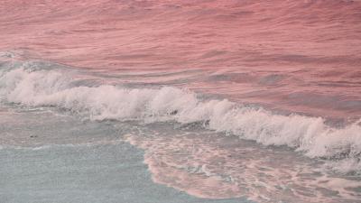 pink beaches.