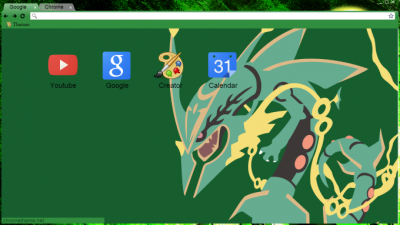 Mega Rayquaza Wallpaper Chrome Theme - ThemeBeta