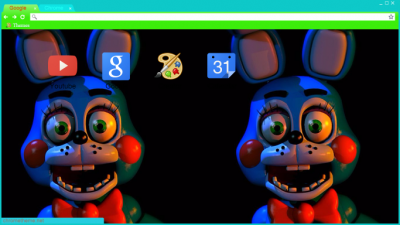 Fnaf2 Toy & withered Freddy reverse textures Chrome Theme - ThemeBeta