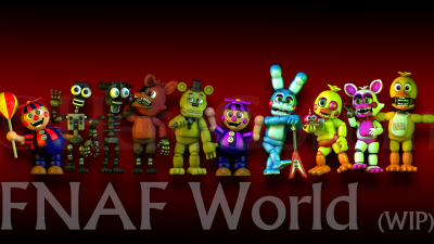 FNAF 2 Withered Animatronics by LadyFiszi Chrome Theme - ThemeBeta