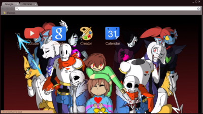 Undertale Characters Chrome Theme - ThemeBeta