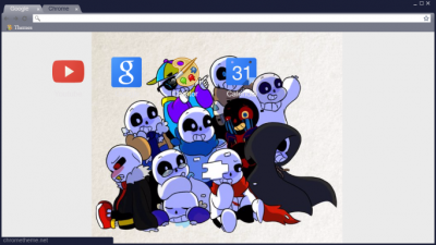 Undertale AUs Chrome Theme - ThemeBeta