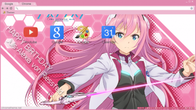 Gakusen Toshi Asterisk Characters Chrome Theme - ThemeBeta