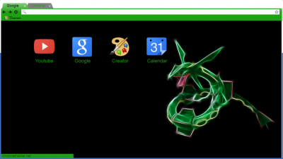 Mega Rayquaza Wallpaper Chrome Theme - ThemeBeta