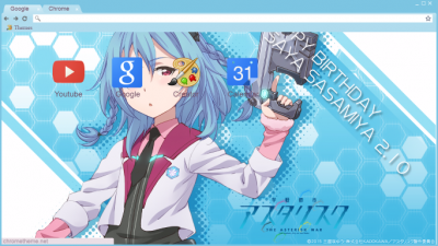 Gakusen Toshi Asterisk Characters Chrome Theme - ThemeBeta