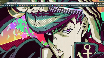 Jojo's Bizarre Adventure Menacing Chrome Theme - ThemeBeta