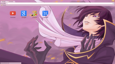 Lelouch Lamperouge Chrome Themes - ThemeBeta