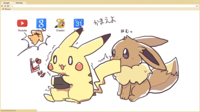 pokemon pikachu Chrome Themes - ThemeBeta