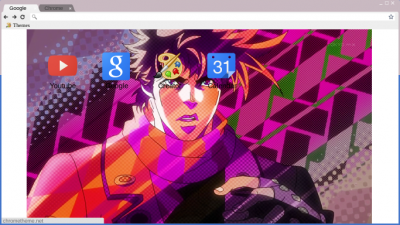 Jojo's Bizarre Adventure Menacing Chrome Theme - ThemeBeta