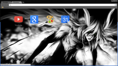 Ichigo y Ulquiorra Vasto Lorde Chrome Theme - ThemeBeta