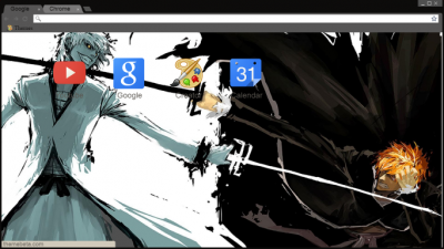 Ichigo y Ulquiorra Vasto Lorde Chrome Theme - ThemeBeta