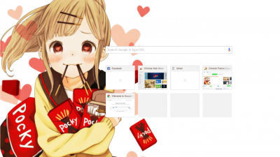 anime # navidad #red #kawaii Chrome Themes - ThemeBeta