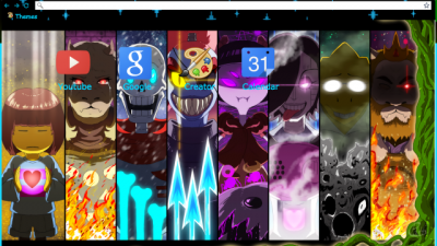 Undertale Characters Chrome Theme - ThemeBeta