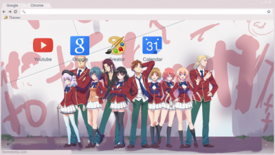 Youkoso Jitsuryoku Shijou Shugi no Kyoushitsu e Chrome Themes - ThemeBeta