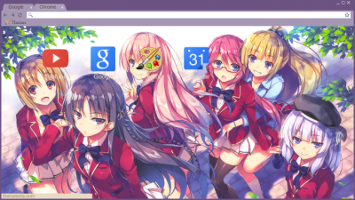 Youkoso Jitsuryoku Shijou Shugi no Kyoushitsu e Chrome Themes - ThemeBeta