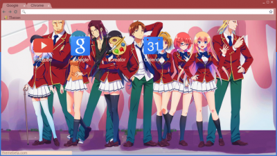 Youkoso Jitsuryoku Shijou Shugi no Kyoushitsu e Chrome Themes - ThemeBeta