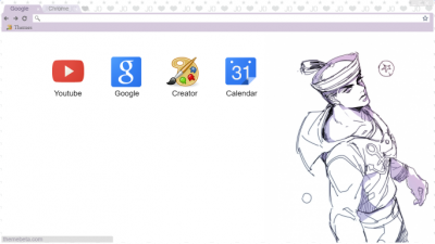 Jojo's Bizarre Adventure Menacing Chrome Theme - ThemeBeta