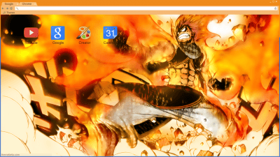 Natsu Dragon Force Chrome Theme - ThemeBeta