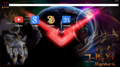 Lelouch Lamperouge Chrome Themes - ThemeBeta