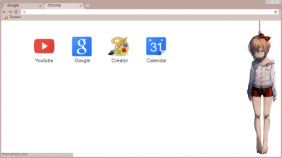 Doki Doki Exit Music Chrome Theme - ThemeBeta