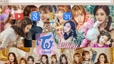 Twice Likey Photoshoot Chrome Theme Themebeta