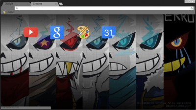 all Sans! AUs!! Chrome Theme - ThemeBeta