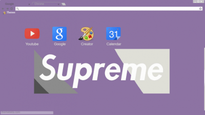 Supreme x Bape x Louis Vuitton Chrome Theme - ThemeBeta