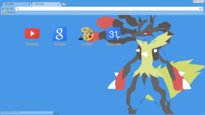 Mega Rayquaza Wallpaper Chrome Theme - ThemeBeta