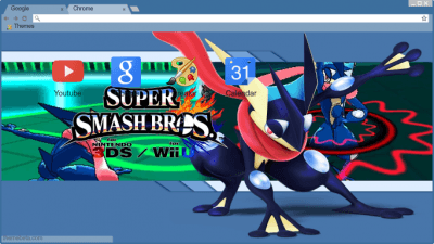 Pokémon Ash-Greninja/Shiny Greninja Chrome Theme - ThemeBeta