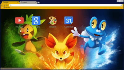 Pokémon Ash-Greninja/Shiny Greninja Chrome Theme - ThemeBeta