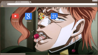 Jojo's Bizarre Adventure Menacing Chrome Theme - ThemeBeta