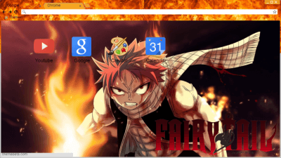 Natsu Dragon Force Chrome Theme - ThemeBeta