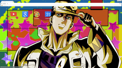 Jojo's Bizarre Adventure Menacing Chrome Theme - ThemeBeta