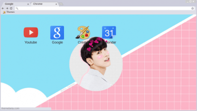 Pink Goyard Chrome Theme - ThemeBeta