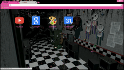 FNAF 4 Secret Nightmare Animatronic Chrome Theme - ThemeBeta