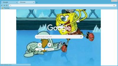 google chrome themes spongebob squarepants