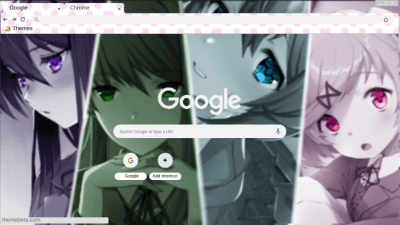 Doki Doki Exit Music Chrome Theme - ThemeBeta