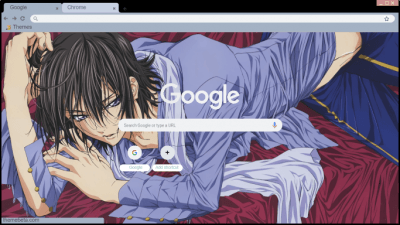 Lelouch Lamperouge Chrome Themes - ThemeBeta