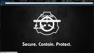 SCP Foundation Wallpaper (Black) Chrome Theme - ThemeBeta