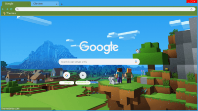 Minecraft Theme Chrome Theme - ThemeBeta